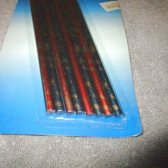 NOS Vintage HOT WHEELS 8 Count PENCILS Mattel FLAME Blue TARA Collectible 1997 - Picture 4 of 6